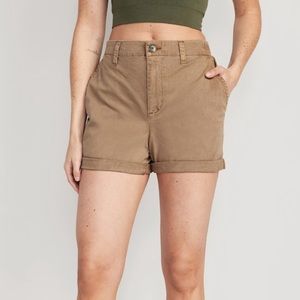 NWT High-Waisted Chino Shorts 3.5-Inch Inseam